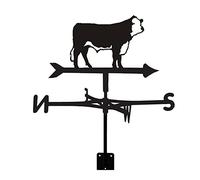 Girouette avec ornement animal, indicateur de direction pratique, piquet de jardin, girouette, outil de mesure professionnel pour jardin, cour, utilisation facile - Vaches