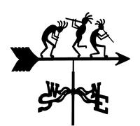Girouette avec silhouette d'animal en métal pour toit extérieur, jardin, décoration de cour, girouette - Indicateur de direction du vent