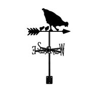 Girouette avec silhouette d'animaux en métal - Support de toit pour clôture de jardin et abri de jardin - Scène de ferme extérieure - Décoration de cour - Indicateur de direction - Cerf et faon