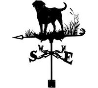 Girouette Chat Mouton Cygne Art Décor en Acier Inoxydable Girouette Indicateur De Direction Girouette Outils De Mesure pour Décorations De Gazebo De Extérieur, Chien