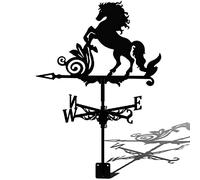 Girouette Cheval Art Décor Girouette en Acier Inoxydable Girouette Outils de Mesure Girouette Indicateur de Direction du Vent pour la Décoration de de Cour