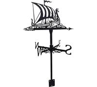 girouette dans le jardin et à l'extérieur, girouette de bateau pirate, girouette de bateau à voile, girouette montée sur le toit for les hangars, girouette de jardin de décoration de cour, UNE-Normal(