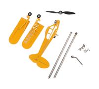 Girouette d'avion Piper J3 Cub 3D en métal, indicateur de direction du vent pour toit extérieur, décoration de jardin