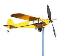 Girouette d'avion Piper-J3-Cub, girouette pour jardin, toits en métal, moulins à vent faits à la main, pour les amateurs d'air