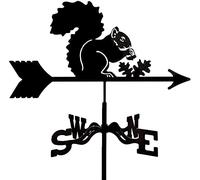 Girouette de en métal avec indicateur de Direction du Vent, girouette avec Ornement Animal, décoration extérieure de Toit, de, de Cour, écureuil