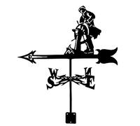 Girouette de en métal avec Ornement de Capitaine, girouette extérieure sur Le Toit, Support de, décoration de Cour, girouette Indiquant la Direction du Vent