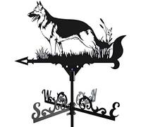 Girouette de ferme pour chien avec revêtement antirouille en fer pour toits, cour, pelouse, jardin, berger allemand