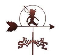 Girouette de Ferme, Tige de Montage sur Le Toit, indicateur de Direction du Vent, Artisanat en métal, girouette, Outil de Mesure de la Silhouette, Ornement, Montage sur Le Toit, scène de Ferme,