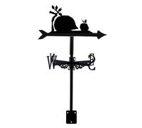 Girouette De Toit - Girouette De Jardin Exterieur - Girouette en Forme De Hérisson, Indicateur De Direction du Vent en Métal avec Revêtement Antirouille, Support en Métal