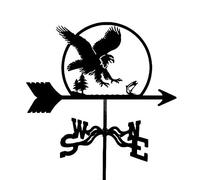Girouette décorative de jardin, indicateur de direction du vent, outil de mesure professionnel pour l'extérieur, jardin, cour, girouette facile à assembler