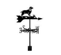 Girouette décorative en Forme de Chien, girouette en métal pour Toit de Jardin, Panneau de Direction, Outil de Mesure du Vent décoratif pour Ferme extérieure, Indication directionnelle, Yorkshire Ter