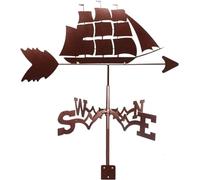 Girouette décorative en métal, Accessoire de décoration pour Toit de Bateau, en Acier Inoxydable, indicateur de Direction du Vent, RT métallique extérieur, Outil de Mesure pour voilier