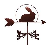 Girouette décorative, girouette météo, Support de Jardin, décoration Cour, en Acier Inoxydable, indicateur Direction du Vent, Outil Mesure, scène rétro Ferme