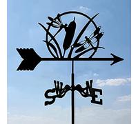 Girouette décorative pour jardin ou cour, en acier inoxydable, style rétro