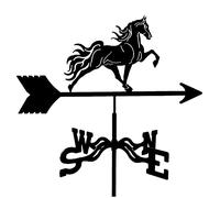 Girouette décorative pour jardin, toit ou cour, indicateur de direction du