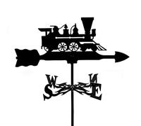 Girouette d'extérieur en métal, Motif pêcheur, Lune et étoiles, Cheval au Galop, Voiture à Vapeur, indicateur de Direction, décoration Jardin, Toit, Cour