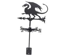 Girouette Dragon Fête Halloween en Fer Noir pour Toit