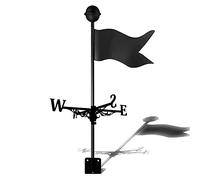 Girouette en Acier Inoxydable, Drapeaux, Outil de Mesure, rétro, Piquet de de Ferme, indicateur de Direction du Vent