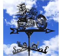 Girouette en acier inoxydable, girouette de jardin en métal, girouette rétro de scène de ferme, outils de mesure professionnels pour moto