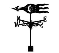 Girouette en Acier Inoxydable pour, girouette rétro, flèche créative, indicateur de Direction du Vent, Piquet de pour coupoles de Cour, abris de Ferme, Outil de Mesure