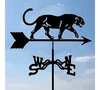 Girouette en acier inoxydable pour voiture, lapin, pâturage, léopard, yacht, vache, silhouettes, girouette, durable, rétro, scène de ferme, piquet de jardin, indicateur de direction du vent, outils de