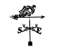 Girouette en Fer for décorations extérieures, Vintage Noir, signalisation Amusante et créative, Accessoire de décoration de Toit de Hangar de Ferme de Jardin de Maison pour Pelouse, Cour(Color 1)
