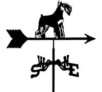 Girouette en Fer for Jardin Animal créatif, indicateur de Direction du Vent, girouette for Cour extérieure, pelouses, Jardins, arrière-Cours, hangars, Ornement mesurant à(Dog)