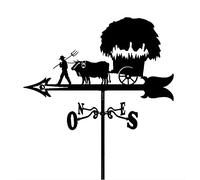 Girouette en forme d'animal, girouette et vache, durable, rétro, indicateur de direction du vent, outils de mesure professionnels, décoration de jardin