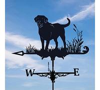 Girouette en Forme de Coq, Cheval, Chien, Dragon, Art en Fer métallique, girouette avec Poteau de, Piquet de, Outils de Mesure de la Direction du Vent Rotatif, pour enclos, B