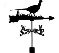 Girouette en forme de flèche avec indicateur de direction du vent en acier inoxydable avec support de montage 35 x 50 cm