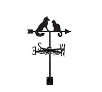 Girouette en forme de loup, renard, lévrier en forme de lévrier avec direction de montage sur toit, décoration d'intérieur créative pour extérieur, ferme, cour, jardin, tonnelle, style 1