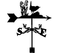 Girouette en forme de note de musique, décoration de toit, kit d'indicateur de direction du vent, girouette en métal pour jardin extérieur (style 2)
