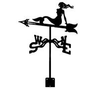 Girouette en métal avec ornement animal, girouette de jardin, indicateur de direction du vent, girouette, outil de mesure professionnel, outil de mesure extérieur, jardin, cour, toit
