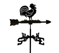 Girouette en métal avec ornement animal, girouette de jardin, outil de mesure avec revêtement antirouille, indicateur de direction du vent, support de toit de jardin, cour