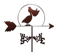 Girouette en métal avec Ornement Animal, indicateur de Direction du Vent, Support en métal extérieur, girouette de Ferme, Outils de Mesure du Vent de Cour