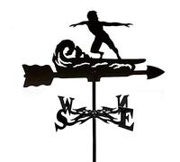 Girouette en métal Figurine Girouette Girouette, Indicateur de Direction du Vent Pratique, Girouette Vintage Scène de Ferme Maison Extérieur Artisanat Ornements