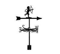 Girouette en métal, Figurine Mythique, avec indicateur de Direction du Vent pour l'extérieur, Fixation sur Toit, décoration créative en Acier Inoxydable, Cadeau pour la Ferme, Poséidon (Cupidon)