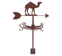 Girouette en métal for Animaux Sauvages, décoration de Jardin, indicateur de Direction Anti-âge en Acier Inoxydable for décoration de tonnelle de Ferme(Bronze,Camel)