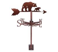 Girouette en métal for Animaux Sauvages, décoration de Jardin, indicateur de Direction Anti-âge en Acier Inoxydable for décoration de tonnelle de Ferme(Bronze,Polar Bear)
