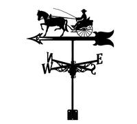 Girouette en métal Ornement de Cheval Animal Girouette en Fer Indicateur de Direction du Vent scène Outils de Mesure de avec Support de Montage résistant à la