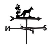 Girouette en métal pour Montage sur Le Toit, indicateur de Direction du Vent créatif, girouette soufflée par Le Vent pour l'extérieur, la Ferme, la Cour, Le, Outils de Mesure faciles à Assembler