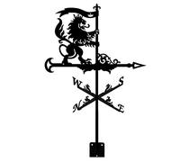 Girouette européenne Classique scène de Ferme Piquet de girouette indicateur de Direction du Vent girouette décorative Outil de Mesure Professionnel Cour-Dragon