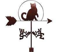 Girouette familiale décorative, kit d'indicateurs de Direction du Vent pour Jardin extérieur, pelouse, Support métallique, Cour