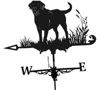 Girouette familiale en Fer forgé, Style rétro, pour Jardin, terrasse ou Cour, décoration de Toit, Motif Cheval, Noire.