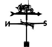 Girouette familiale en métal, Acier Inoxydable, Ornement pour Tracteur, Piquet de Jardin, Outil Mesure météorologique, indicateur Direction, Fixation sur Toit, Facile à Utiliser