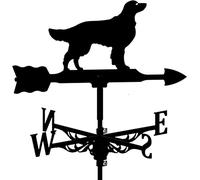 Girouette familiale exquise, rétro de Style Ferme, indicateur Direction du Vent, Ornement d'extérieur pour la décoration Jardin - Golden Retriever