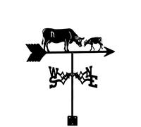 Girouette girouette avec flèche girouette en Acier Inoxydable Outils de Mesure indicateur de Direction Piquet de décor Artistique avec revêtement antirouille