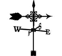 Girouette, girouette avec flèches Planeurs Ornement, Piquet de Jardin girouette indicateur de Direction du Vent Outil de Mesure Professionnel Jardin Cour Facile à Utiliser décoration(Arrows)
