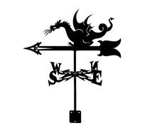 Girouette Girouette en Acier Inoxydable Indicateur de Direction du Vent Creative Dragon Indicateur de Direction du Vent Outil de Mesure avec revêtement antirouille Jardin