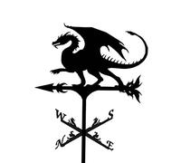 Girouette, girouette en Acier Inoxydable indicateur de Direction du Vent Dragon rétro Piquet de de Ferme girouette Outil de Mesure Professionnel décoration extérieure Toit de Cour